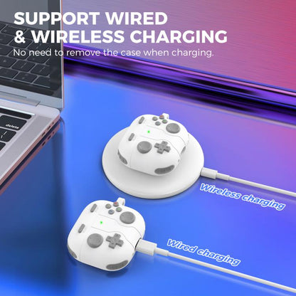 For AirPods 4 AhaStyle WG166 Personalised Game Console Shape Silicone Protective Case