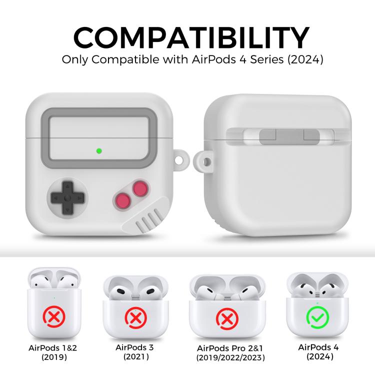 For AirPods 4 AhaStyle JY21 Silicone Earphone Protective Case Split Drip Cartoon Personalized Protective Case