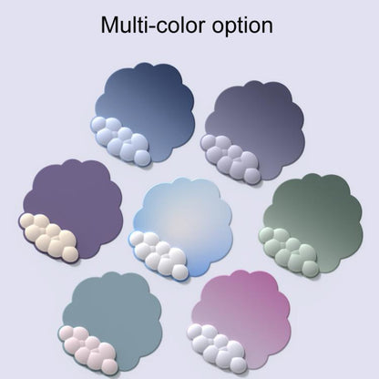 3pcs / Set Cloudy Gradient Memory Foam Silicone Wrist And Keyboard Mouse Pad