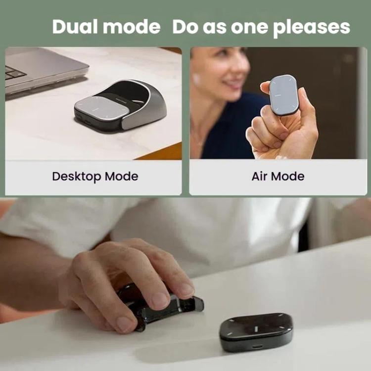 Cheerdots 2 Smart Magnetic Split Air Mouse Wireless Charging Bluetooth Dual Mode Mouse, Black Basic, Dark Grey Basic, Black Recording, Dark Grey Recording