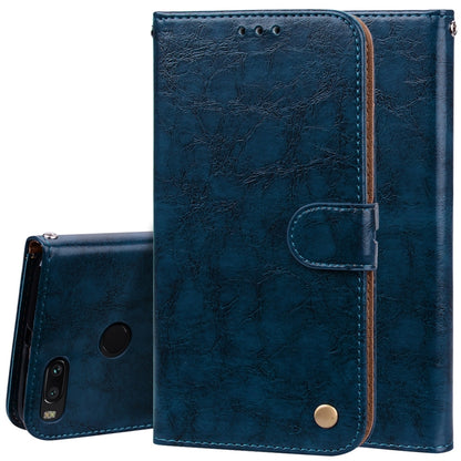 For Xiaomi  Mi A1 & 5X Business Style Oil Wax Texture Horizontal Flip Leather Case with Holder & Card Slots & Wallet & Lanyard, For Xiaomi Mi A1, For Xiaomi Mi A1 & 5X