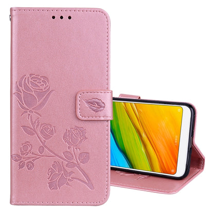 For Xiaomi Redmi 5 Plus Rose Embossed Horizontal Flip Environmental PU Leather Case with Holder & Card Slots & Wallet, For Xiaomi Redmi 5 Plus, For Redmi 5 Plus