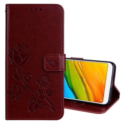 For Xiaomi Redmi 5 Plus Rose Embossed Horizontal Flip Environmental PU Leather Case with Holder & Card Slots & Wallet, For Xiaomi Redmi 5 Plus, For Redmi 5 Plus