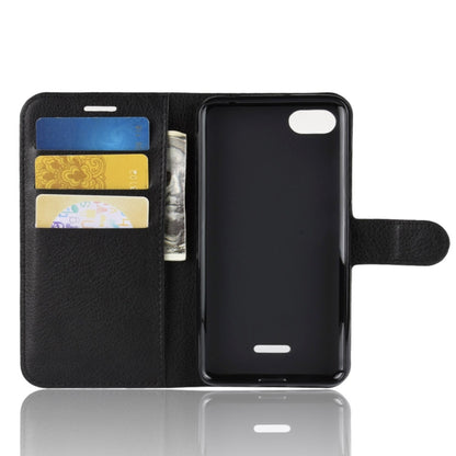 Litchi Texture Horizontal Flip Leather Case for Xiaomi Redmi 6A, with Wallet & Holder & Card Slots, For Redmi 6A