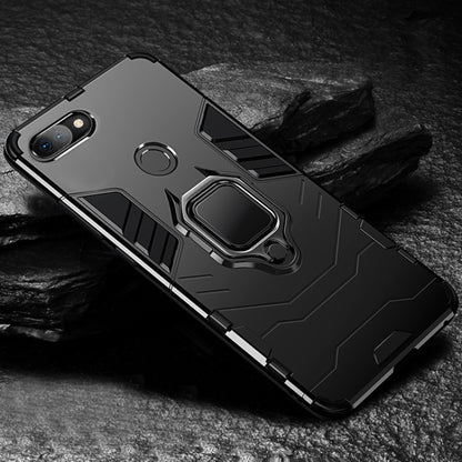 PC + TPU Shockproof Protective Case with Magnetic Ring Holder for Xiaomi Mi 8 Lite, For Xiaomi Mi 8 Lite