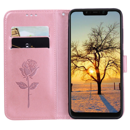 Rose Embossed Horizontal Flip PU Leather Case for Xiaomi Pocophone F1 , with Holder & Card Slots & Wallet, For Poco F1, For Xiaomi Poco F1