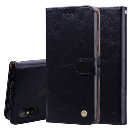 Business Style Oil Wax Texture Horizontal Flip Leather Case for Xiaomi Redmi Note 6 Pro, with Holder & Card Slots & Wallet, For Xiaomi Redmi Note 6 Pro