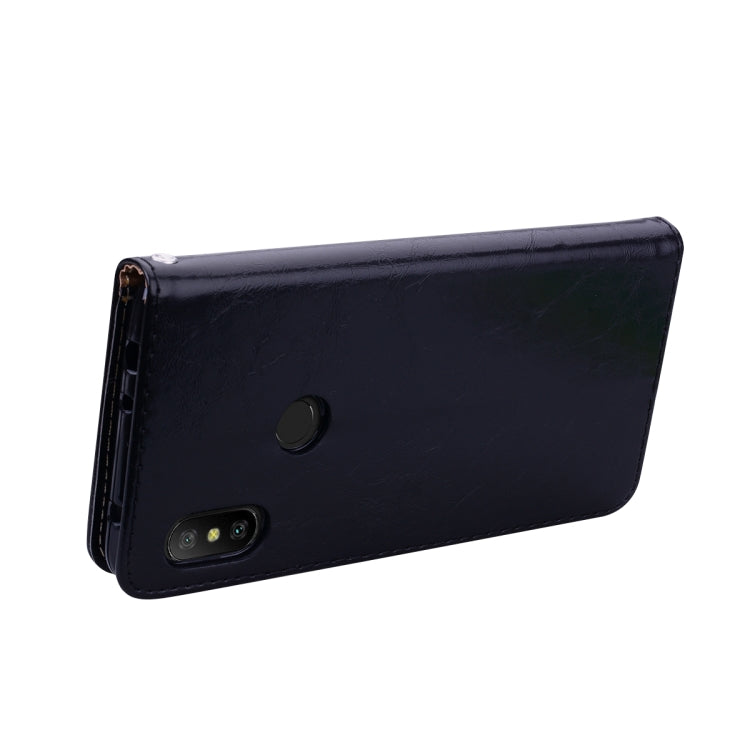 Business Style Oil Wax Texture Horizontal Flip Leather Case for Xiaomi Redmi Note 6 Pro, with Holder & Card Slots & Wallet, For Xiaomi Redmi Note 6 Pro
