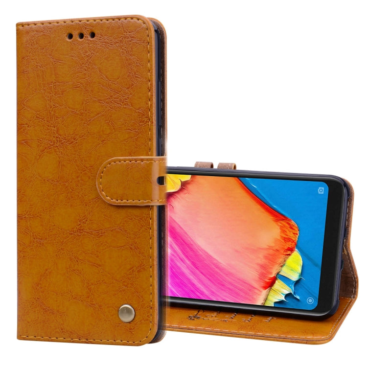 Business Style Oil Wax Texture Horizontal Flip Leather Case for Xiaomi Redmi Note 6 Pro, with Holder & Card Slots & Wallet, For Xiaomi Redmi Note 6 Pro