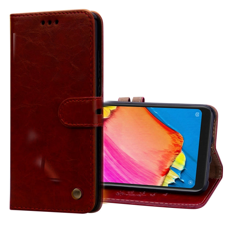Business Style Oil Wax Texture Horizontal Flip Leather Case for Xiaomi Redmi Note 6 Pro, with Holder & Card Slots & Wallet, For Xiaomi Redmi Note 6 Pro