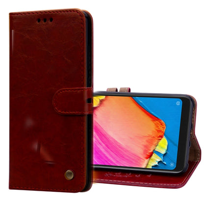 Business Style Oil Wax Texture Horizontal Flip Leather Case for Xiaomi Redmi Note 6 Pro, with Holder & Card Slots & Wallet, For Xiaomi Redmi Note 6 Pro