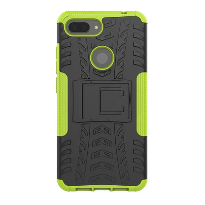 Shockproof  PC + TPU Tire Pattern Case for Xiaomi Mi 8 Lite, with Holder, For Xiaomi Mi 8 Lite