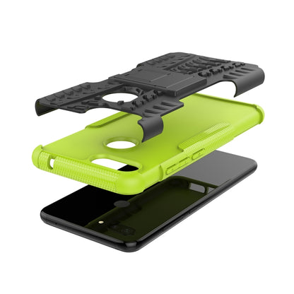Shockproof  PC + TPU Tire Pattern Case for Xiaomi Mi 8 Lite, with Holder, For Xiaomi Mi 8 Lite