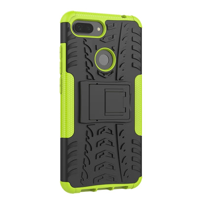 Shockproof  PC + TPU Tire Pattern Case for Xiaomi Mi 8 Lite, with Holder, For Xiaomi Mi 8 Lite