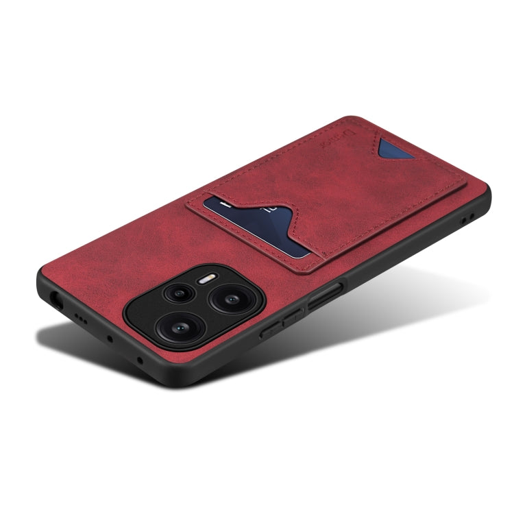 Denior PU Back Cover Card Slot Holder Phone Case For Xiaomi Redmi Note 12 Turbo / Poco F5, For Xiaomi Redmi Note 12 Turbo / Poco F5