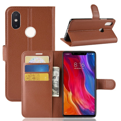 Litchi Texture Horizontal Flip Leather Case for Xiaomi Mi 8 SE, with Wallet & Holder & Card Slots, For Mi 8 SE, For Xiaomi Mi 8 SE