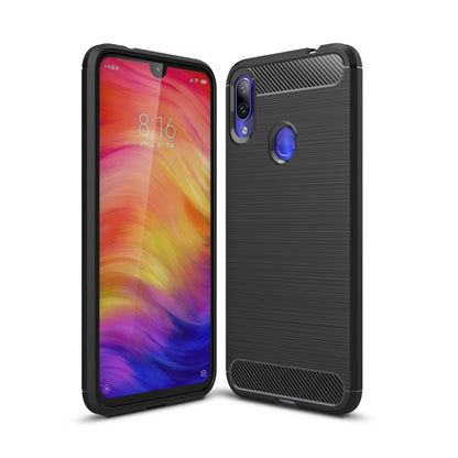 Brushed Texture Carbon Fiber TPU Case for Xiaomi Redmi Note 7 / Redmi Note 7 Pro, For Redmi Note 7, Xiaomi Redmi Note 7