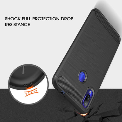 Brushed Texture Carbon Fiber TPU Case for Xiaomi Redmi Note 7 / Redmi Note 7 Pro, For Redmi Note 7, Xiaomi Redmi Note 7